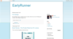 Desktop Screenshot of earlyrunner.blogspot.com