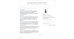 Desktop Screenshot of diymusiciansblog.blogspot.com