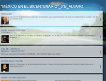 Tablet Screenshot of mxicoenelbicentenario3balvaro.blogspot.com