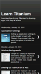Mobile Screenshot of learntitanium.blogspot.com