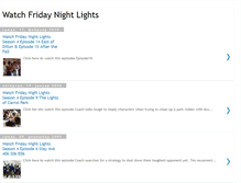 Tablet Screenshot of fridaynightlightsonline.blogspot.com