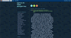 Desktop Screenshot of aborigentour.blogspot.com