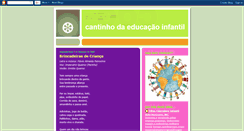 Desktop Screenshot of cantinhodaeducacaoinfantil.blogspot.com