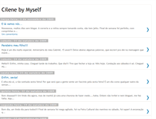 Tablet Screenshot of cilenebymyself.blogspot.com