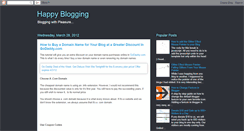 Desktop Screenshot of hapiblogging.blogspot.com