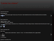 Tablet Screenshot of lacher-les-chiens.blogspot.com