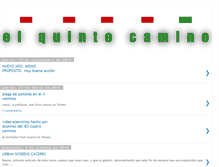 Tablet Screenshot of elquintocamino.blogspot.com