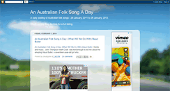Desktop Screenshot of ozfolksongaday.blogspot.com