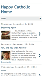 Mobile Screenshot of happycatholichome.blogspot.com