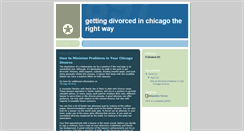 Desktop Screenshot of chicagodivorce2010.blogspot.com