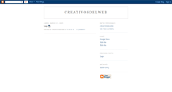 Desktop Screenshot of creativosdelweb.blogspot.com