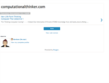Tablet Screenshot of computationalthinker.blogspot.com