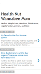 Mobile Screenshot of healthnutwannabeemom.blogspot.com