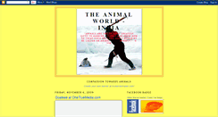 Desktop Screenshot of animalworldindia.blogspot.com