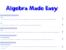 Tablet Screenshot of algebra-made-easy.blogspot.com