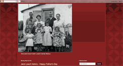 Desktop Screenshot of leachfamilyhistory.blogspot.com