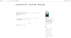 Desktop Screenshot of ainsworthcustomdesign.blogspot.com