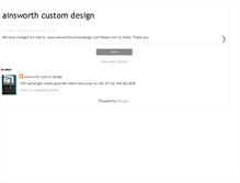Tablet Screenshot of ainsworthcustomdesign.blogspot.com