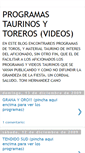 Mobile Screenshot of programasdetoros.blogspot.com