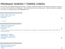 Tablet Screenshot of programasdetoros.blogspot.com