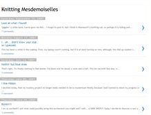 Tablet Screenshot of knittingmesdemoiselles.blogspot.com