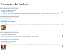 Tablet Screenshot of comoaguaentrelosdedos.blogspot.com
