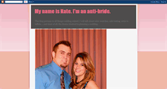 Desktop Screenshot of katetheantibride.blogspot.com
