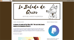 Desktop Screenshot of labaladadequiro.blogspot.com