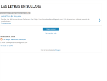 Tablet Screenshot of lasletrasensullana.blogspot.com