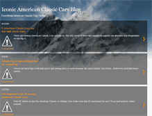 Tablet Screenshot of iconicamericanclassiccars.blogspot.com
