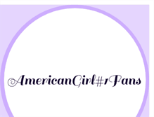 Tablet Screenshot of americangirl1fans.blogspot.com