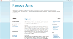 Desktop Screenshot of famousjains.blogspot.com