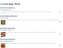 Tablet Screenshot of alittlebugsworld.blogspot.com
