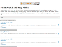 Tablet Screenshot of nishasworld-and-babyalisha.blogspot.com