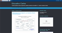 Desktop Screenshot of educativocarlos.blogspot.com