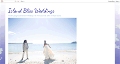 Desktop Screenshot of islandblissweddings.blogspot.com