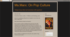 Desktop Screenshot of ms-marx.blogspot.com