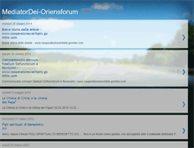 Tablet Screenshot of mediatordei-oriensforum.blogspot.com