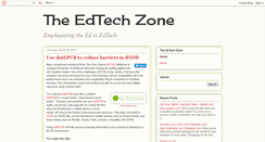 Desktop Screenshot of edtechzone.blogspot.com