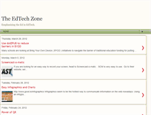 Tablet Screenshot of edtechzone.blogspot.com