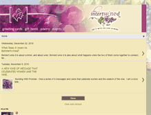 Tablet Screenshot of beintertwined.blogspot.com