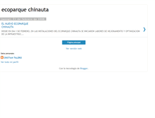 Tablet Screenshot of ecoparquechinauta.blogspot.com