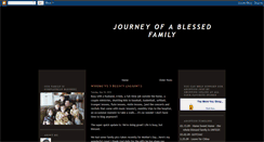 Desktop Screenshot of blessedfamilyjourney.blogspot.com