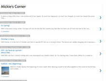 Tablet Screenshot of mickiescorner.blogspot.com
