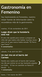 Mobile Screenshot of gastronomiaenfemenino.blogspot.com