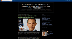 Desktop Screenshot of genealogyofpresidents.blogspot.com