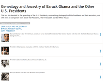 Tablet Screenshot of genealogyofpresidents.blogspot.com