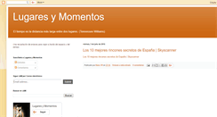 Desktop Screenshot of lugaresymomentos.blogspot.com