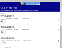 Tablet Screenshot of mlb-youtube.blogspot.com