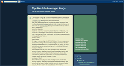 Desktop Screenshot of lowongan-kerja-tip.blogspot.com